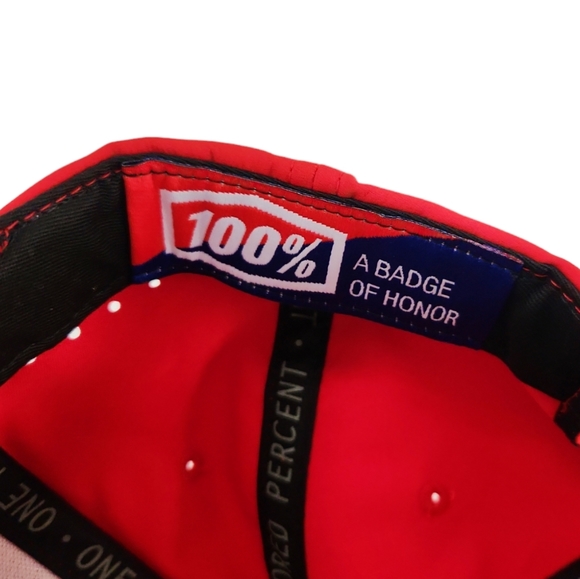 100% Percent New Unisex Red Drive Snapback performance hybrid Cap Hat Snap back - Picture 6 of 9